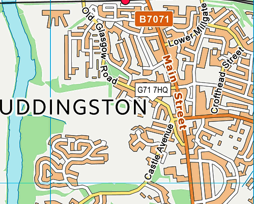 G71 7HQ map - OS VectorMap District (Ordnance Survey)