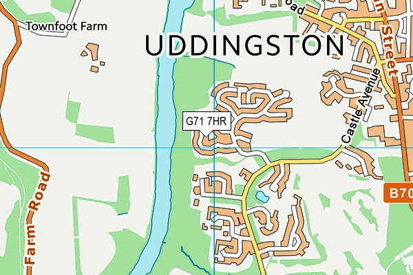 G71 7HR map - OS VectorMap District (Ordnance Survey)