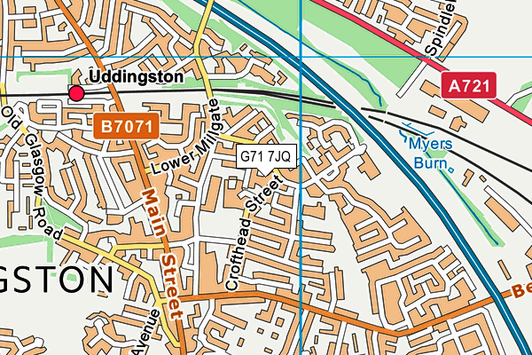 G71 7JQ map - OS VectorMap District (Ordnance Survey)