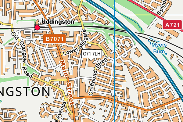 G71 7LH map - OS VectorMap District (Ordnance Survey)