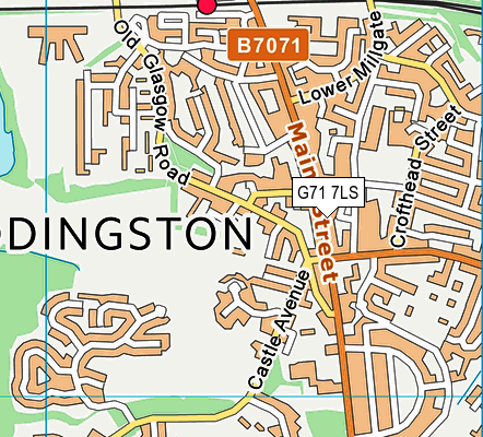 G71 7LS map - OS VectorMap District (Ordnance Survey)