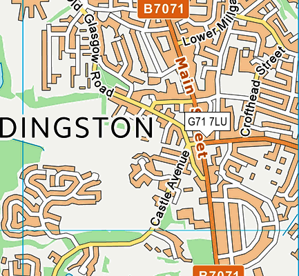 G71 7LU map - OS VectorMap District (Ordnance Survey)