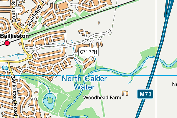 G71 7PH map - OS VectorMap District (Ordnance Survey)