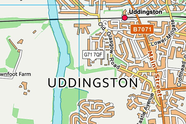 G71 7QF map - OS VectorMap District (Ordnance Survey)