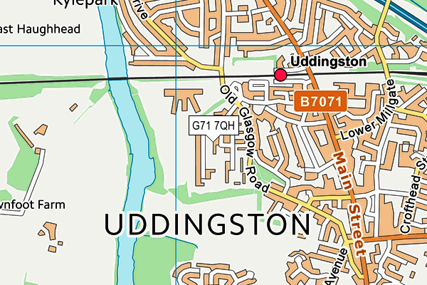 G71 7QH map - OS VectorMap District (Ordnance Survey)