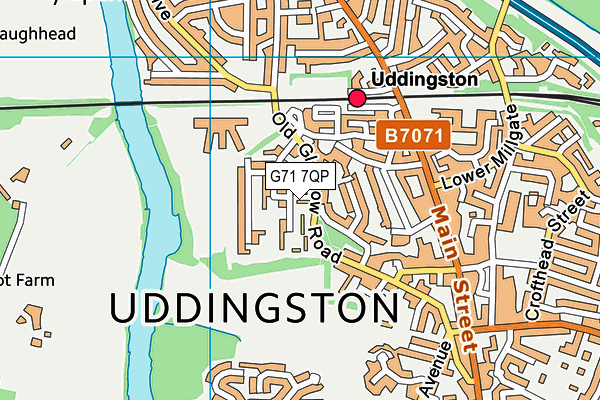 G71 7QP map - OS VectorMap District (Ordnance Survey)