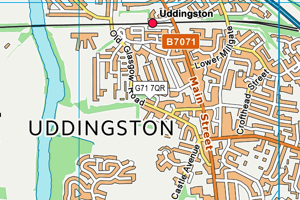 G71 7QR map - OS VectorMap District (Ordnance Survey)