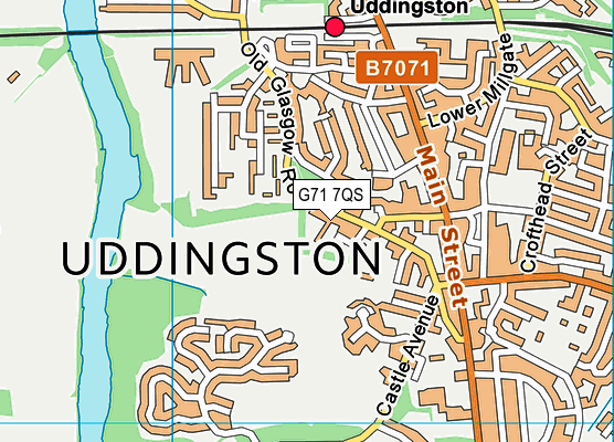 G71 7QS map - OS VectorMap District (Ordnance Survey)