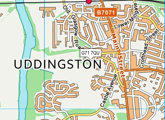 G71 7QU map - OS VectorMap District (Ordnance Survey)