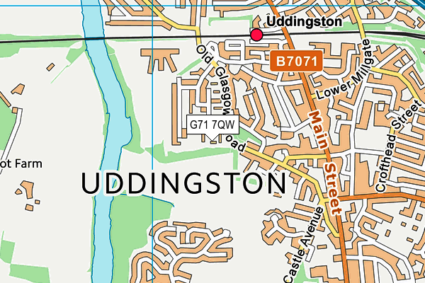 G71 7QW map - OS VectorMap District (Ordnance Survey)