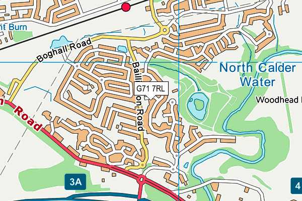 G71 7RL map - OS VectorMap District (Ordnance Survey)