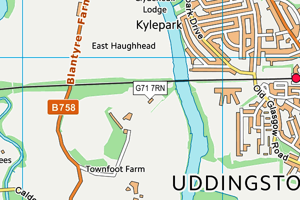 G71 7RN map - OS VectorMap District (Ordnance Survey)