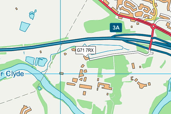 G71 7RX map - OS VectorMap District (Ordnance Survey)