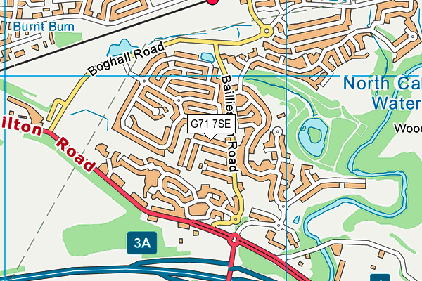 G71 7SE map - OS VectorMap District (Ordnance Survey)