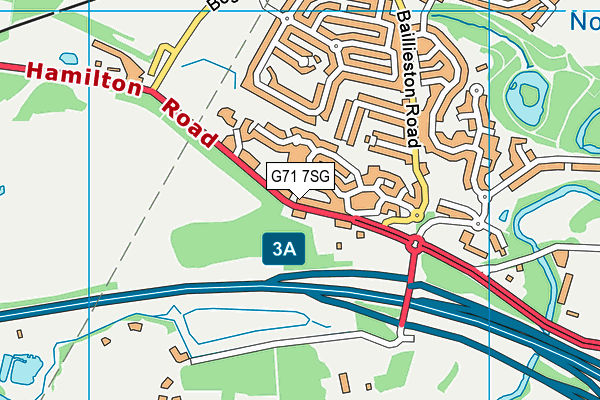 G71 7SG map - OS VectorMap District (Ordnance Survey)