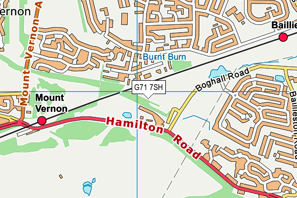 G71 7SH map - OS VectorMap District (Ordnance Survey)