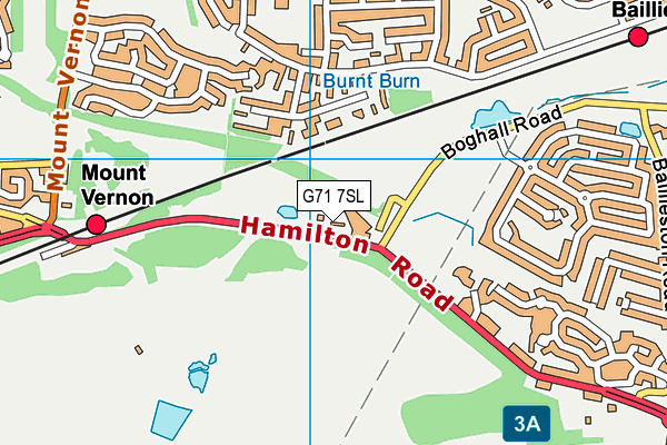 G71 7SL map - OS VectorMap District (Ordnance Survey)