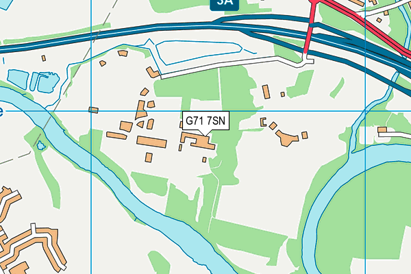 G71 7SN map - OS VectorMap District (Ordnance Survey)