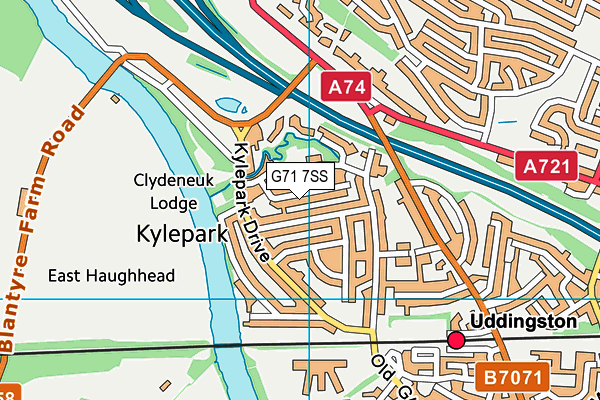 G71 7SS map - OS VectorMap District (Ordnance Survey)