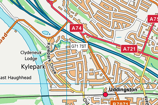 G71 7ST map - OS VectorMap District (Ordnance Survey)