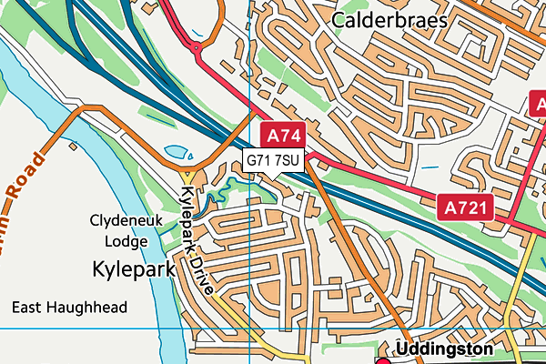 G71 7SU map - OS VectorMap District (Ordnance Survey)