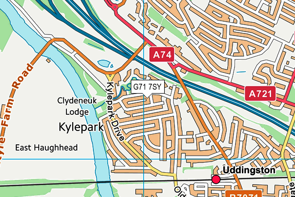 G71 7SY map - OS VectorMap District (Ordnance Survey)