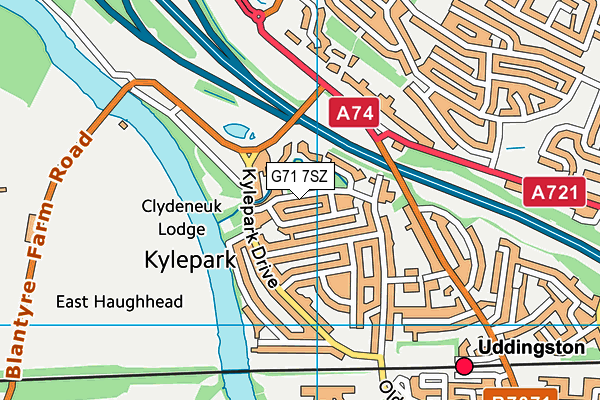 G71 7SZ map - OS VectorMap District (Ordnance Survey)