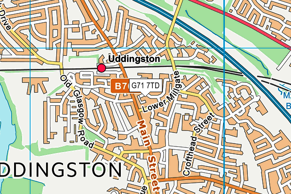 G71 7TD map - OS VectorMap District (Ordnance Survey)