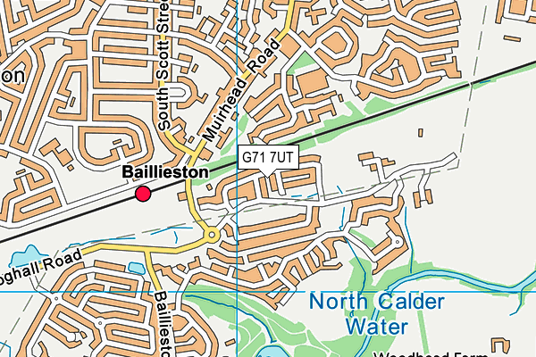 G71 7UT map - OS VectorMap District (Ordnance Survey)