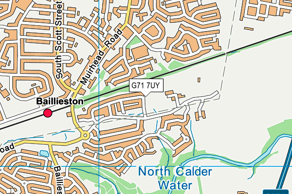 G71 7UY map - OS VectorMap District (Ordnance Survey)