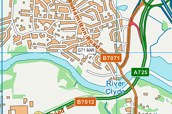 G71 8AR map - OS VectorMap District (Ordnance Survey)