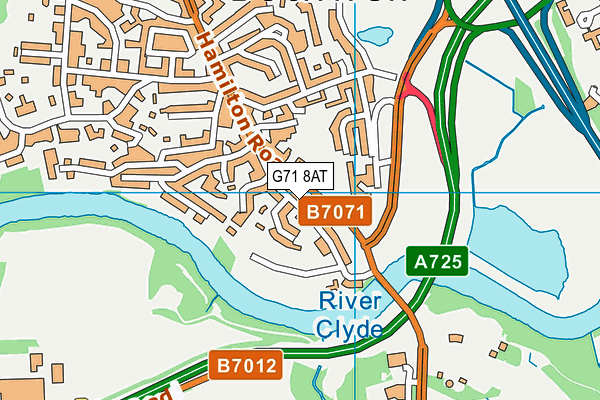 G71 8AT map - OS VectorMap District (Ordnance Survey)