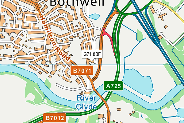 G71 8BF map - OS VectorMap District (Ordnance Survey)