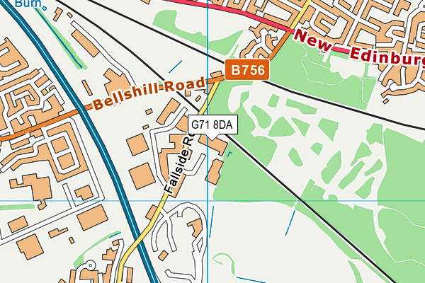 G71 8DA map - OS VectorMap District (Ordnance Survey)