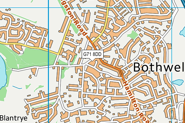 G71 8DD map - OS VectorMap District (Ordnance Survey)