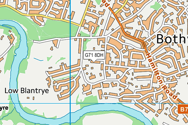 G71 8DH map - OS VectorMap District (Ordnance Survey)