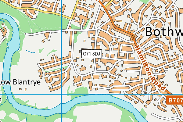 G71 8DJ map - OS VectorMap District (Ordnance Survey)