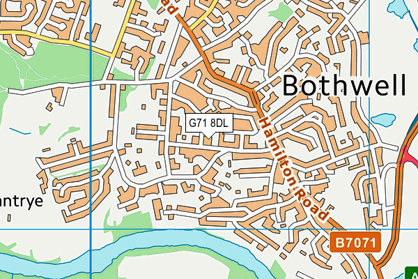 G71 8DL map - OS VectorMap District (Ordnance Survey)