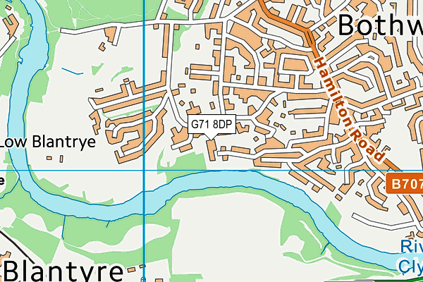 G71 8DP map - OS VectorMap District (Ordnance Survey)