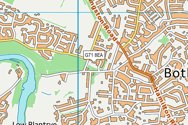 G71 8EA map - OS VectorMap District (Ordnance Survey)