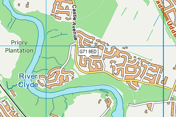 G71 8ED map - OS VectorMap District (Ordnance Survey)