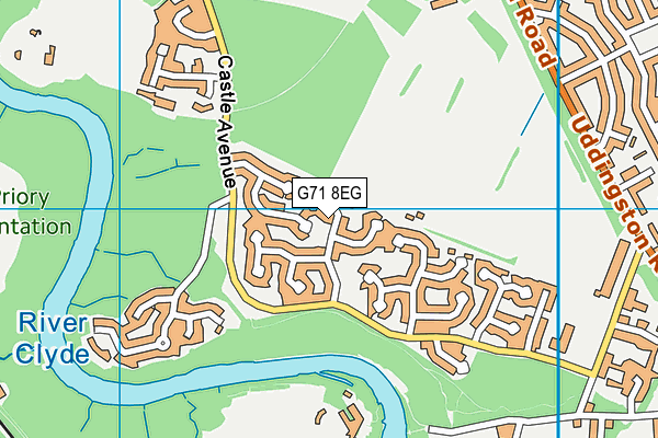 G71 8EG map - OS VectorMap District (Ordnance Survey)