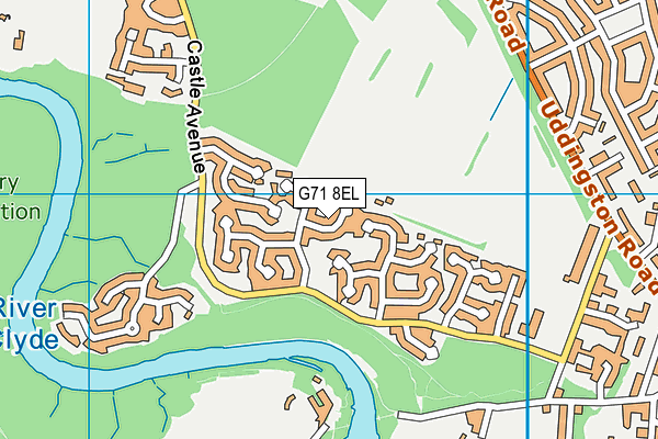 G71 8EL map - OS VectorMap District (Ordnance Survey)