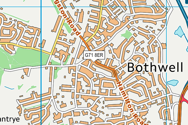 G71 8ER map - OS VectorMap District (Ordnance Survey)