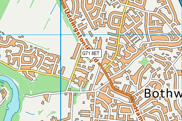 G71 8ET map - OS VectorMap District (Ordnance Survey)