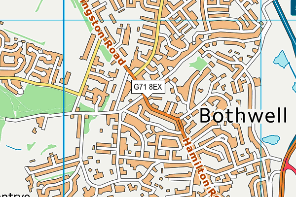 G71 8EX map - OS VectorMap District (Ordnance Survey)