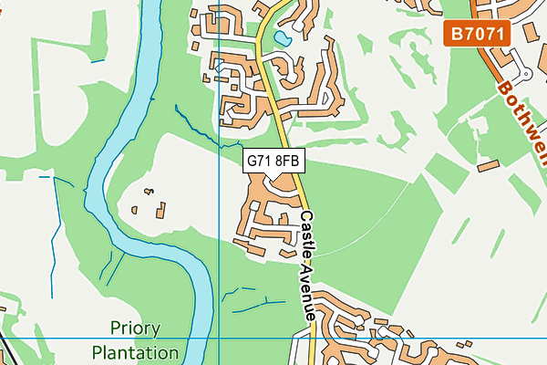 G71 8FB map - OS VectorMap District (Ordnance Survey)