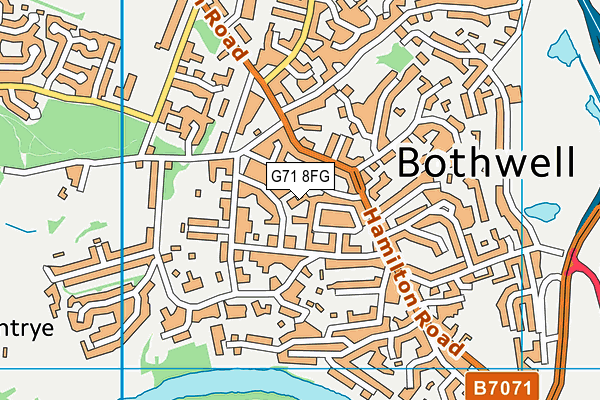 G71 8FG map - OS VectorMap District (Ordnance Survey)