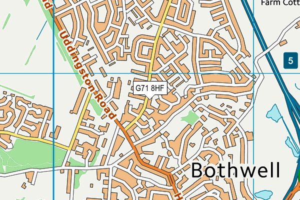 G71 8HF map - OS VectorMap District (Ordnance Survey)