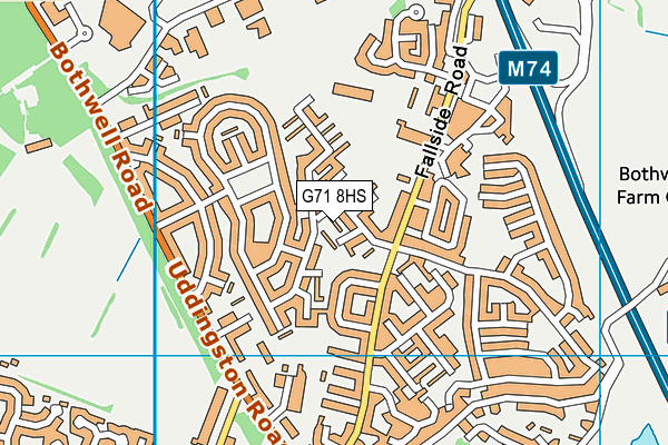 G71 8HS map - OS VectorMap District (Ordnance Survey)